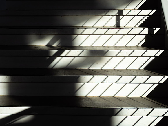 Durham Museum, Stairway Down to Trackside, Omaha, Nebraska 2/2/2020