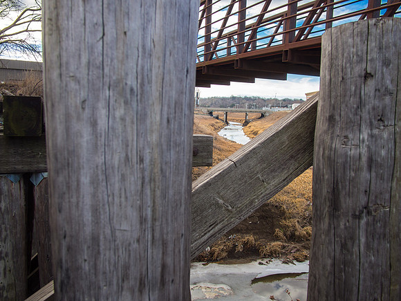 Bridge Remnant, Keystone Trail between Cass and Dodge, Omaha, Nebraska 1/19/2015