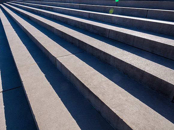 North Stairs of World War I Museum and Memorial, Kansas City, Missouri 1/29/2018